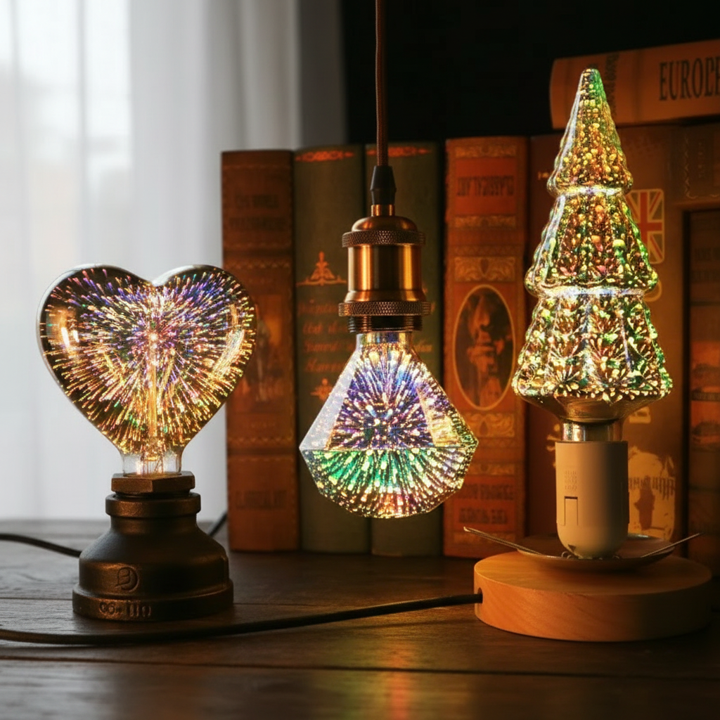 Ampoule LED 3D Feu d'Artifice