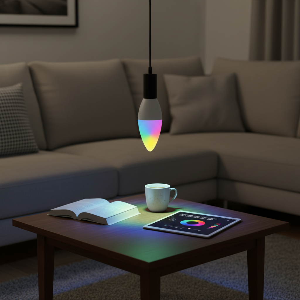 Ampoule LED Connectée E14 WiFi RGB 230V 180°