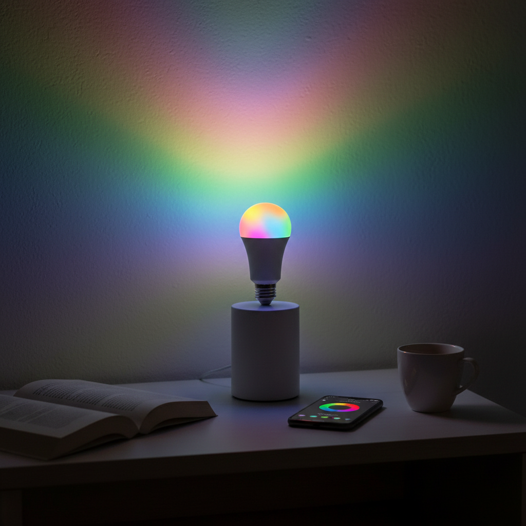 Ampoule LED Connectée E27 WiFi RGB 230V 170°