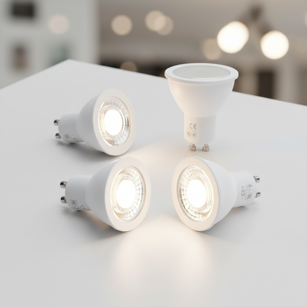 Ampoule LED GU10 230V Blanche Lot de 4 PCS