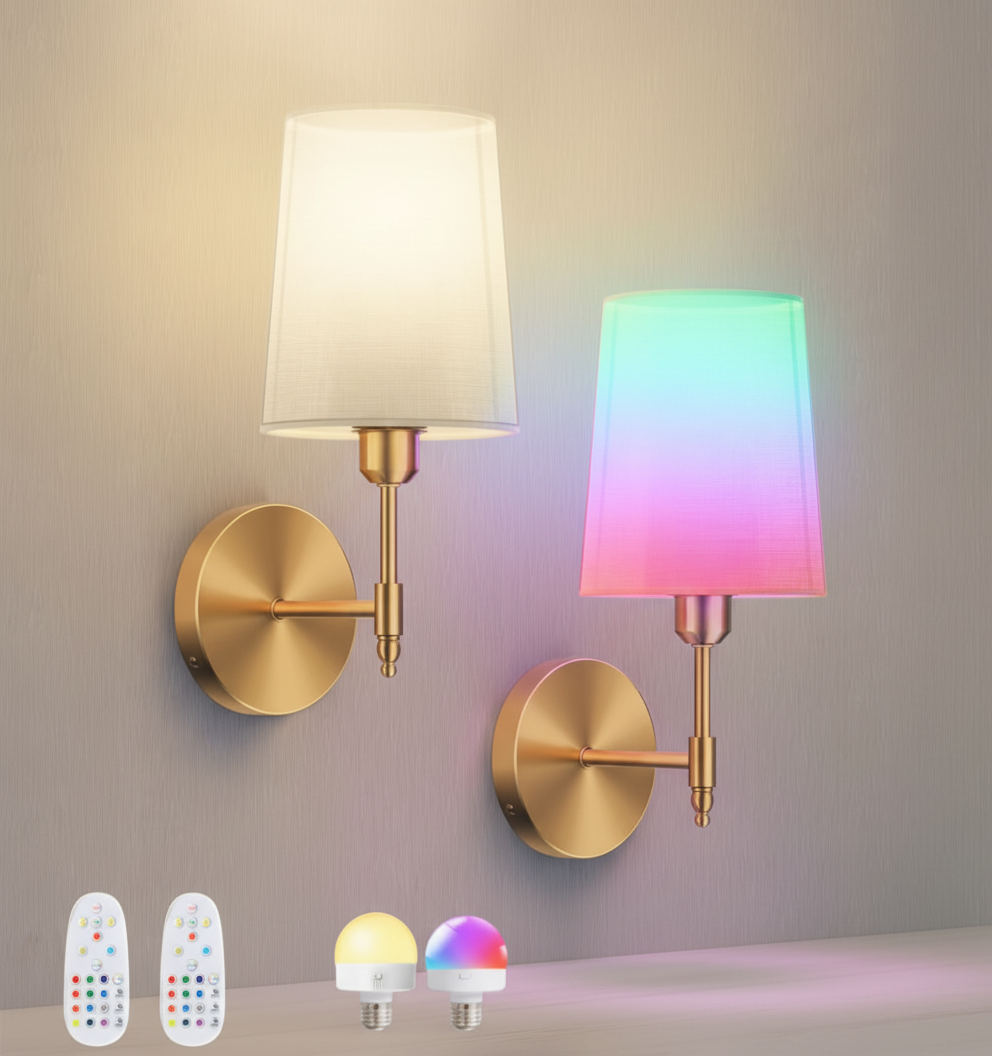 Applique LED Sans Fil Rechargeable RGB