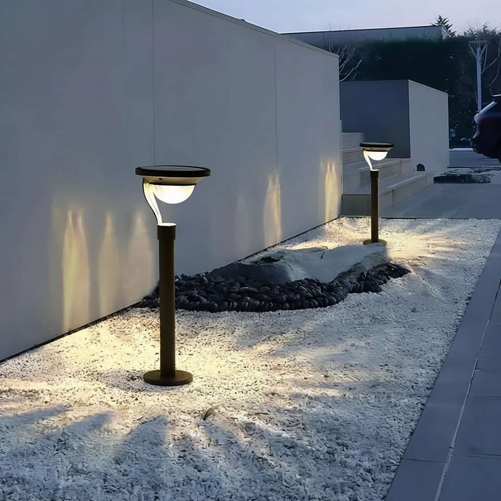 Borne Solaire LED Noire Design
