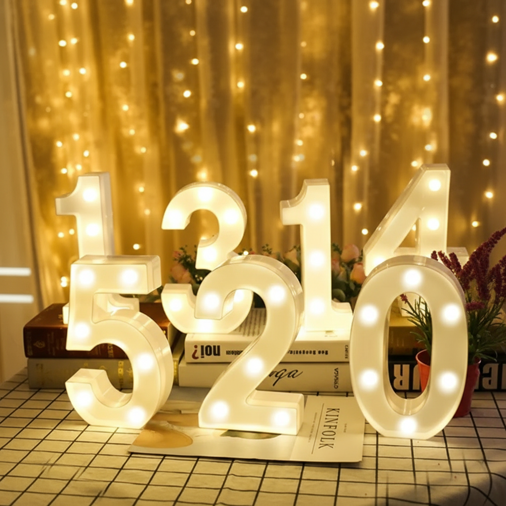 Chiffres Lumineux LED Anniversaire