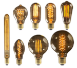 Ampoule LED Filament Vintage Edison 230V Ambre Chaud