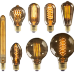 Ampoule LED Filament Vintage Edison 230V Ambre Chaud