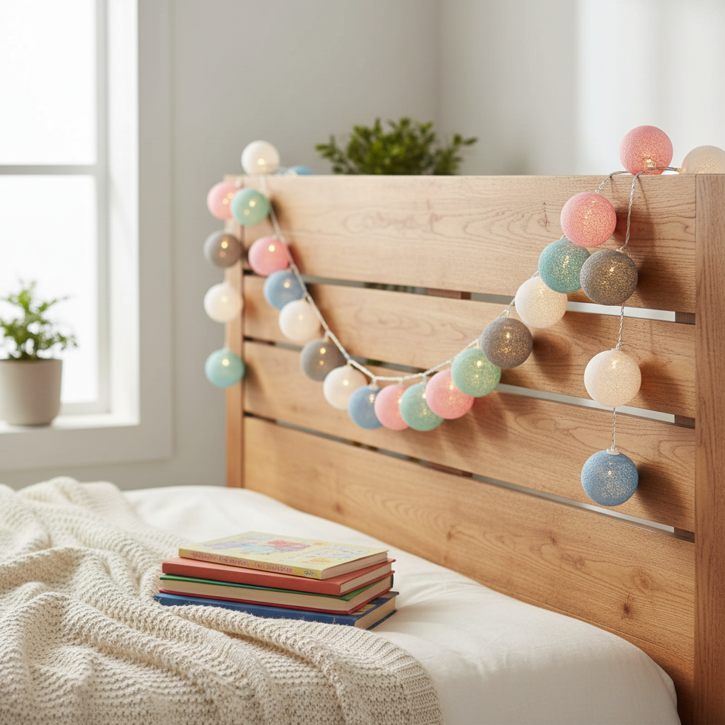 Guirlande LED Boules de Coton