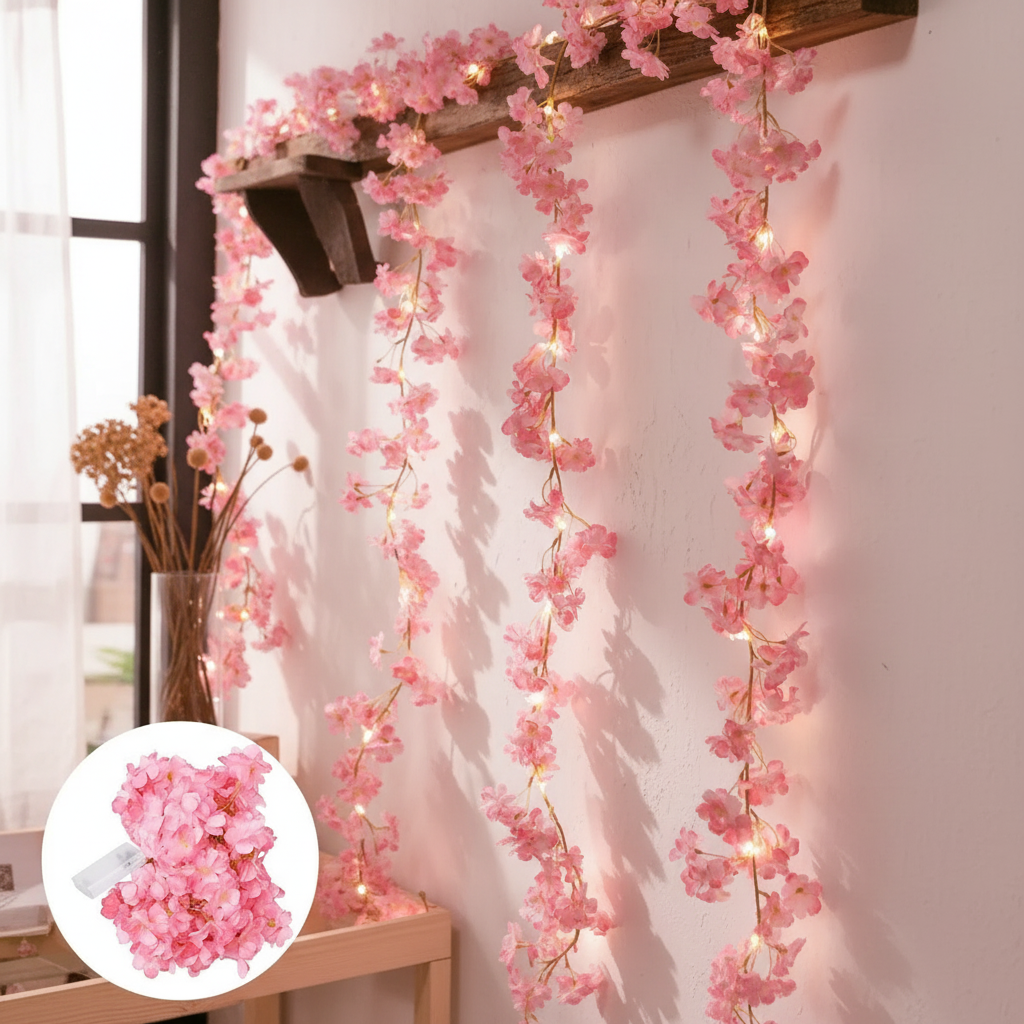 Guirlande LED Fleurs de Cerisier