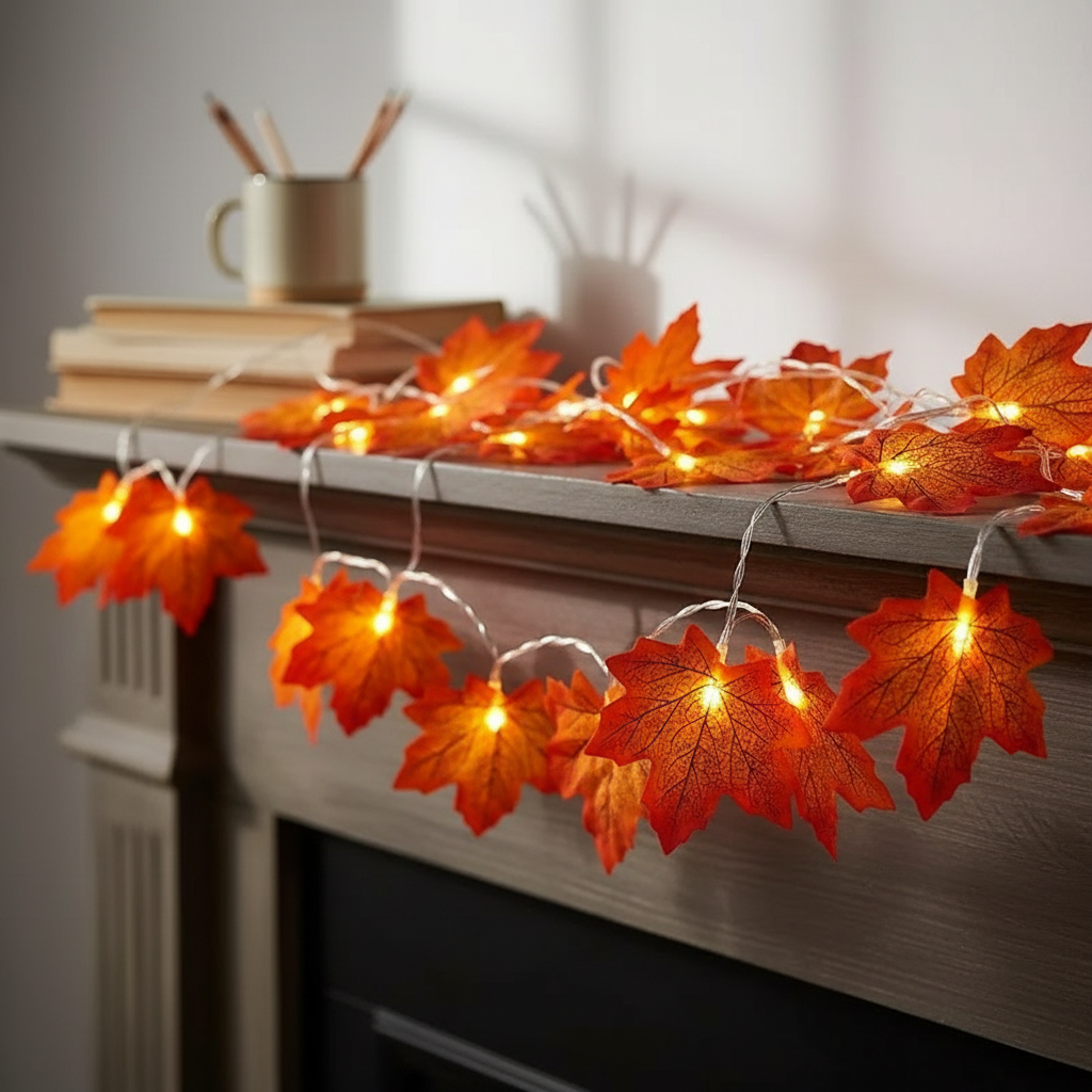 Guirlande Lumineuse LED Feuilles d'Érable