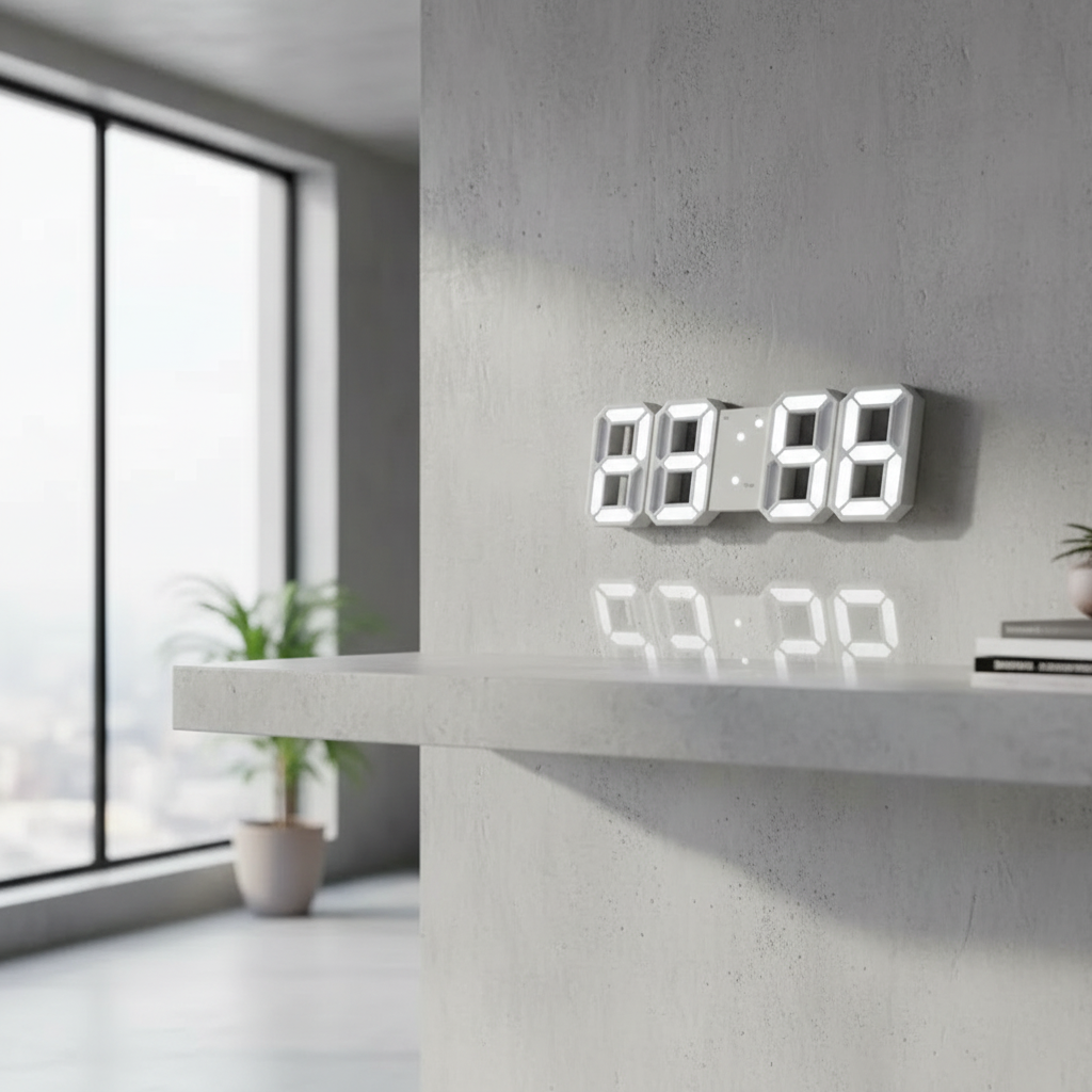 Horloge Murale Digitale 3D LED