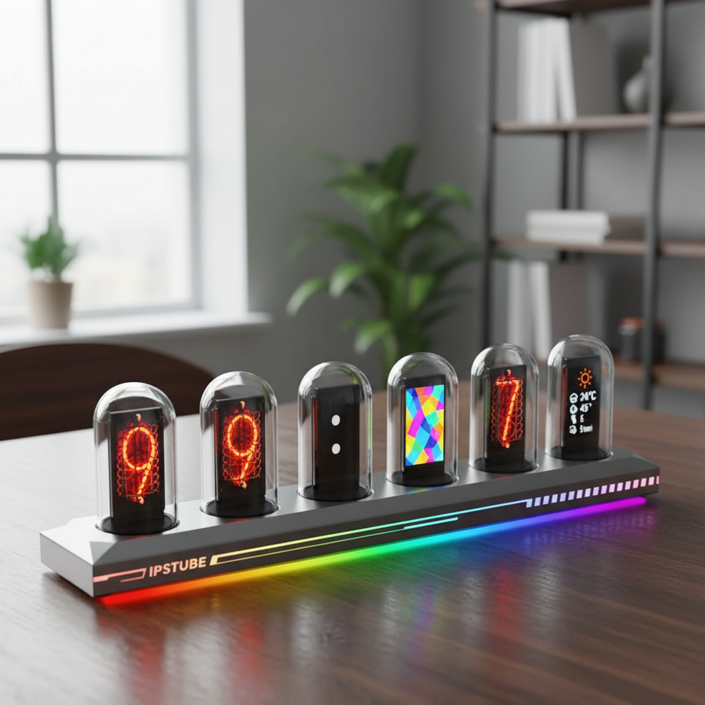Horloge Nixie IPS Numérique RGB
