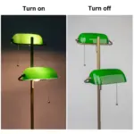 Lampadaire Banquier Double Tête Émeraude – Image 5