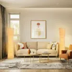 Lampadaire LED Colonne en Papier Scandinave – Image 2