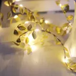 Guirlande LED Laurier Doré – Image 6