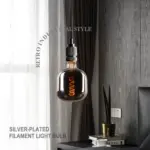 Ampoule Globe LED Filament Spirale – Image 7