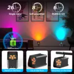 Projecteurs LED Scène RGBAW+UV – Image 3