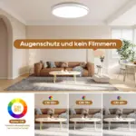 Plafonnier LED Plat Circulaire Indirect – Image 5