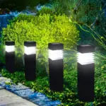 Borne Solaire LED Carrée Architectural – Image 2