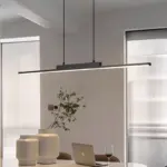 Lustre Suspension LED Linéaire Moderne – Image 4