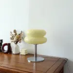 Lampe de Table Macaron en Verre Vintage – Image 3