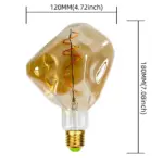 Ampoule LED Edison Pierre G125 E27 – Image 3