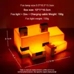 Veilleuse LED Minecraft Renard – Image 4