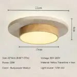 Plafonnier Pierre et Bois LED Wabi-Sabi – Image 5