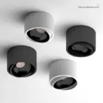 Spot LED Encastré Orientable Noir et Blanc