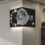 Horloge d'Angle LED Lune – Image 2