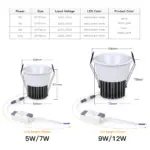Spot Encastrable LED avec Dissipateur Thermique – Image 3