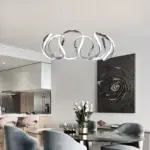 Lustre LED Design Ruban Ondulé – Image 5