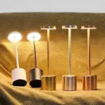 Lampe de Table LED Métal Rechargeable – Image 5