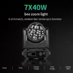 Projecteur LED Tête Mobile 7x40W – Image 5