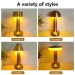 Lampe de Table Luxe en Métal Doré – Image 4
