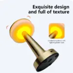 Lampe de Table Luxe en Métal Doré – Image 6