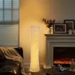 Lampadaire LED Colonne en Papier Scandinave – Image 3