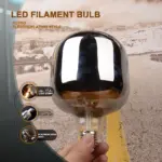 Ampoule Globe LED Filament Spirale – Image 5
