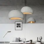 Lustre Wabi-Sabi Effet Pierre Blanche – Image 4