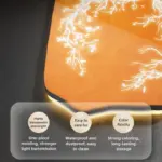 Horloge LED Décorative Moderne pour Salon – Image 4