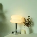 Lampe de Table Macaron en Verre Vintage – Image 4