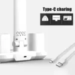 Lampe de Bureau LED 2 Têtes Ventilateur Horloge – Image 5