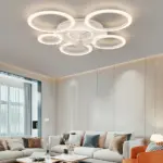 Plafonnier Ventilateur LED Anneaux – Image 2