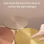 Lampe de Table Luxe Métal Fin Rechargeable – Image 3
