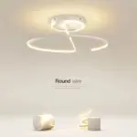 Plafonnier LED Scandinave Lignes Fluides – Image 3