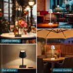 Lampe de Table Abat-Jour LED Rechargeable – Image 6