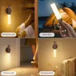 Applique Murale LED Bois Capteur de Mouvement – Image 2