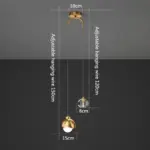 Lustre Pendentif Minimaliste Nordique – Image 6