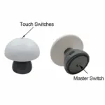 Lampe de Chevet Champignon LED Nordique – Image 4