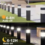 Borne Solaire LED Carrée Architectural – Image 5