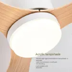 Plafonnier Ventilateur LED Moderne Silencieux avec Télécommande – Image 3