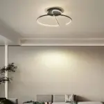 Plafonnier LED Scandinave Lignes Fluides – Image 5